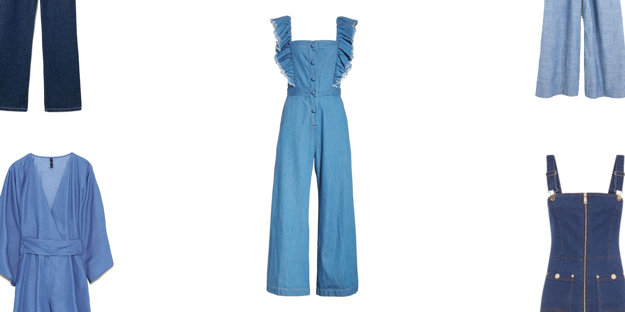 best denim jumpsuits