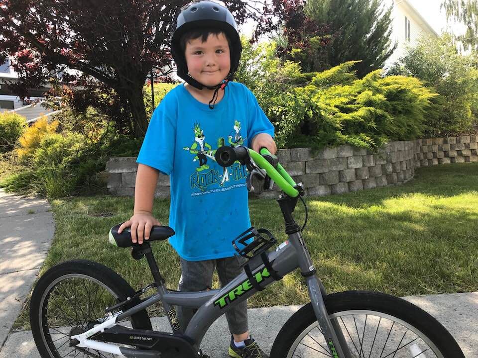 bike with boy