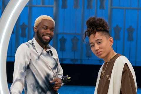 Deontré Hancock, Desyree Nicole, Next in Fashion, season 2 deontré hancock, desyree nicole, next in fashion, season 2
