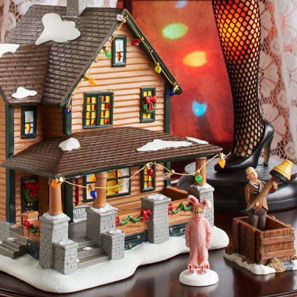 This 'A Christmas Story' Village Is Basically a Lighted Tabletop Replica of  the Movie