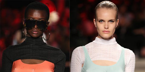 Estas son las primeras modelos humanas con tres pechos - GCDS Milan Fashion  Week