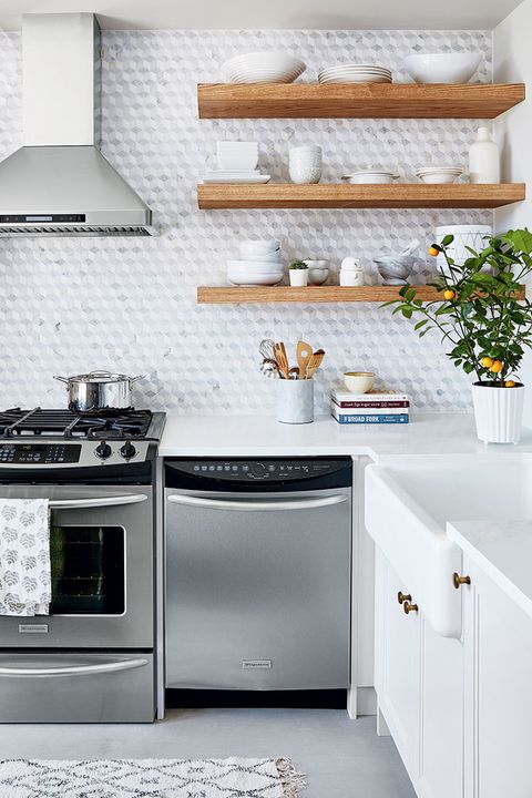 Open Shelving These 15 Kitchens, Open Shelving Above Stove