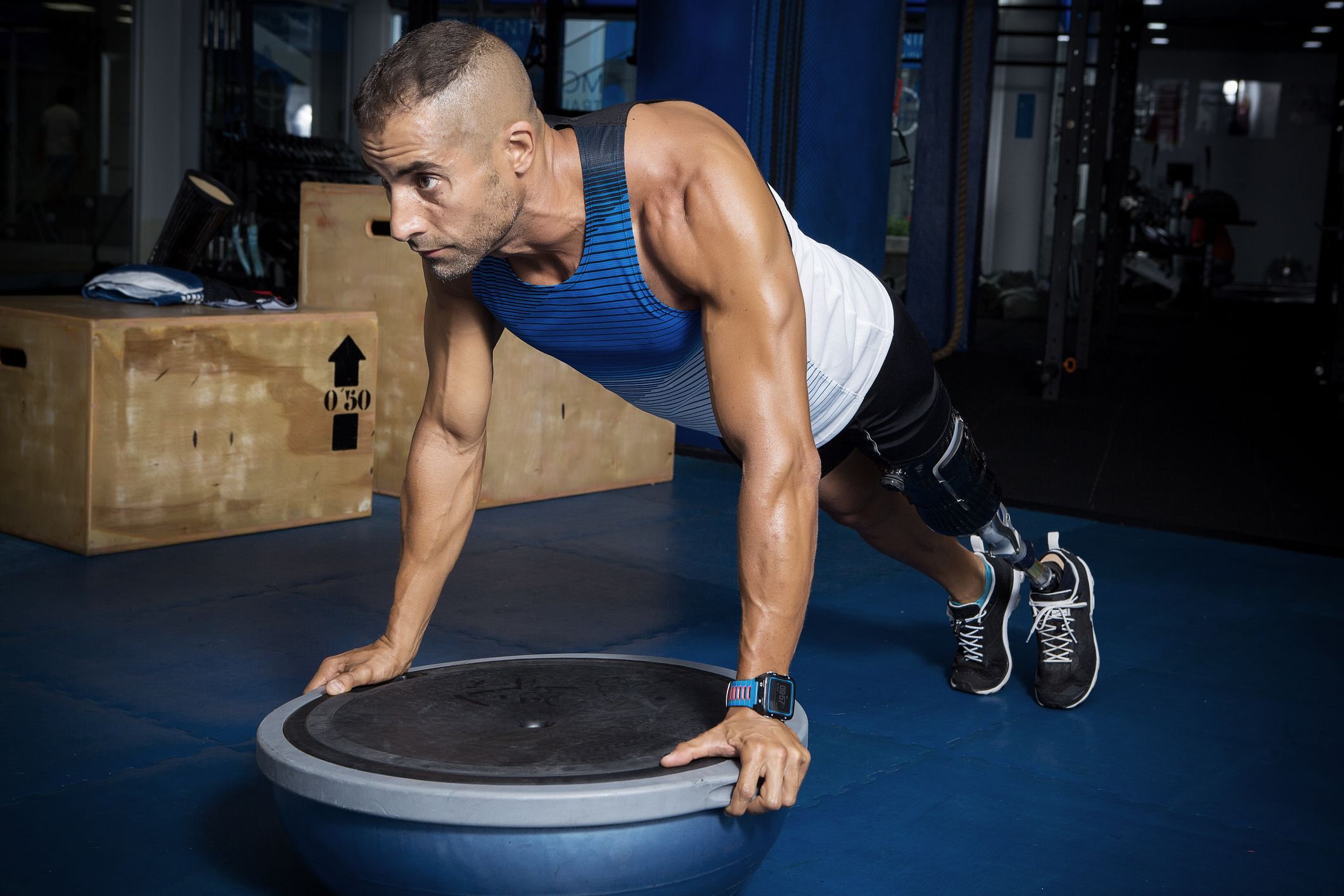 Bosu Ball Push ups