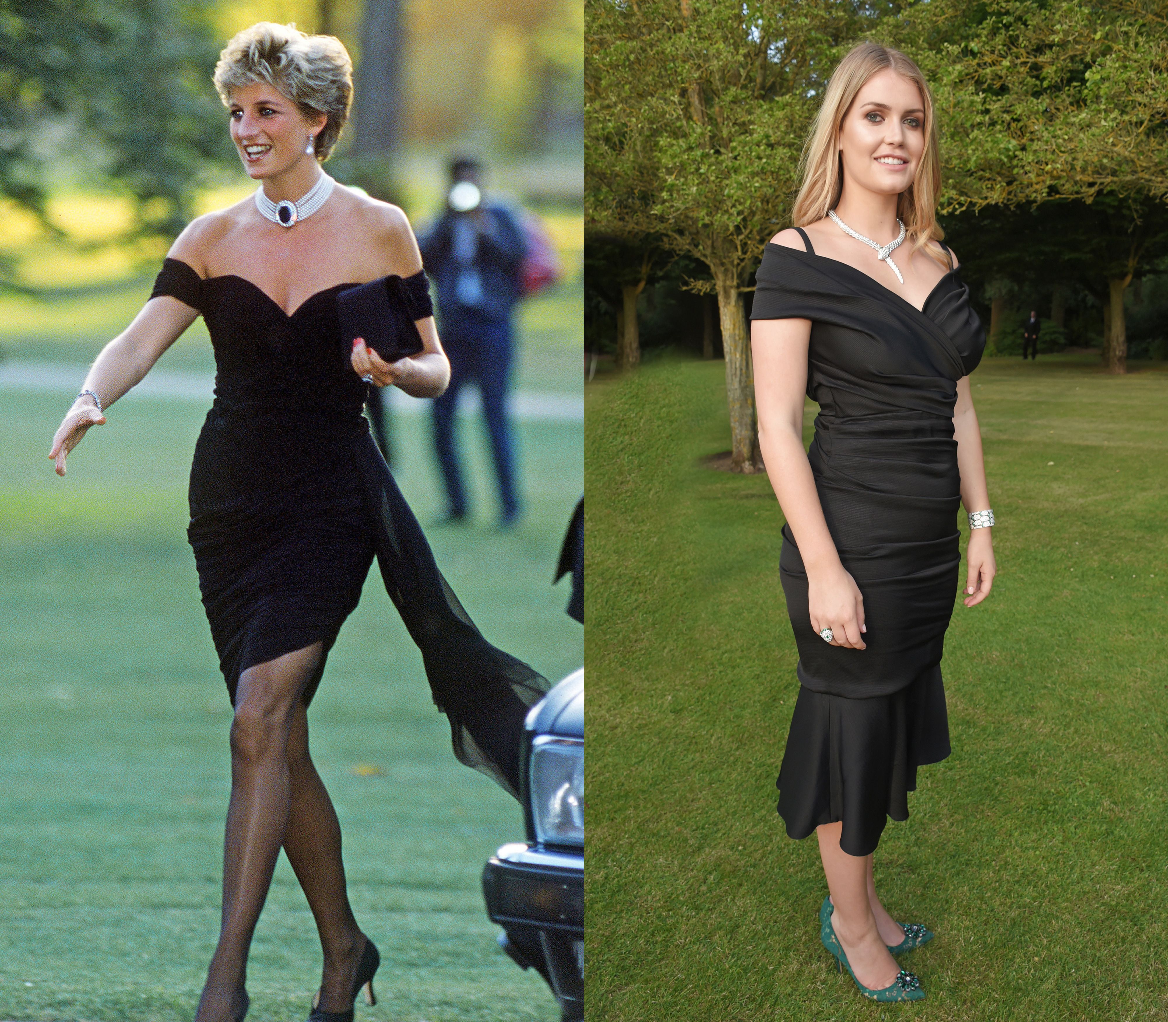 princess diana little black dress