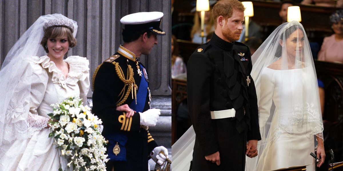 Meghan Markle And Princess Diana Royal Wedding Dresses Compared