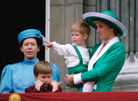 Diana Harry Pointing ダイアナ妃 マーガレット王女 ロイヤルファミリー