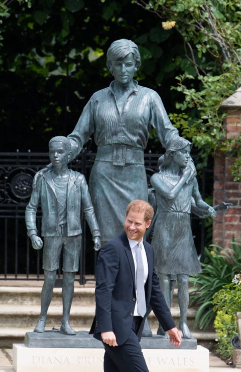 los príncipes william y harry en un homenaje a lady di
