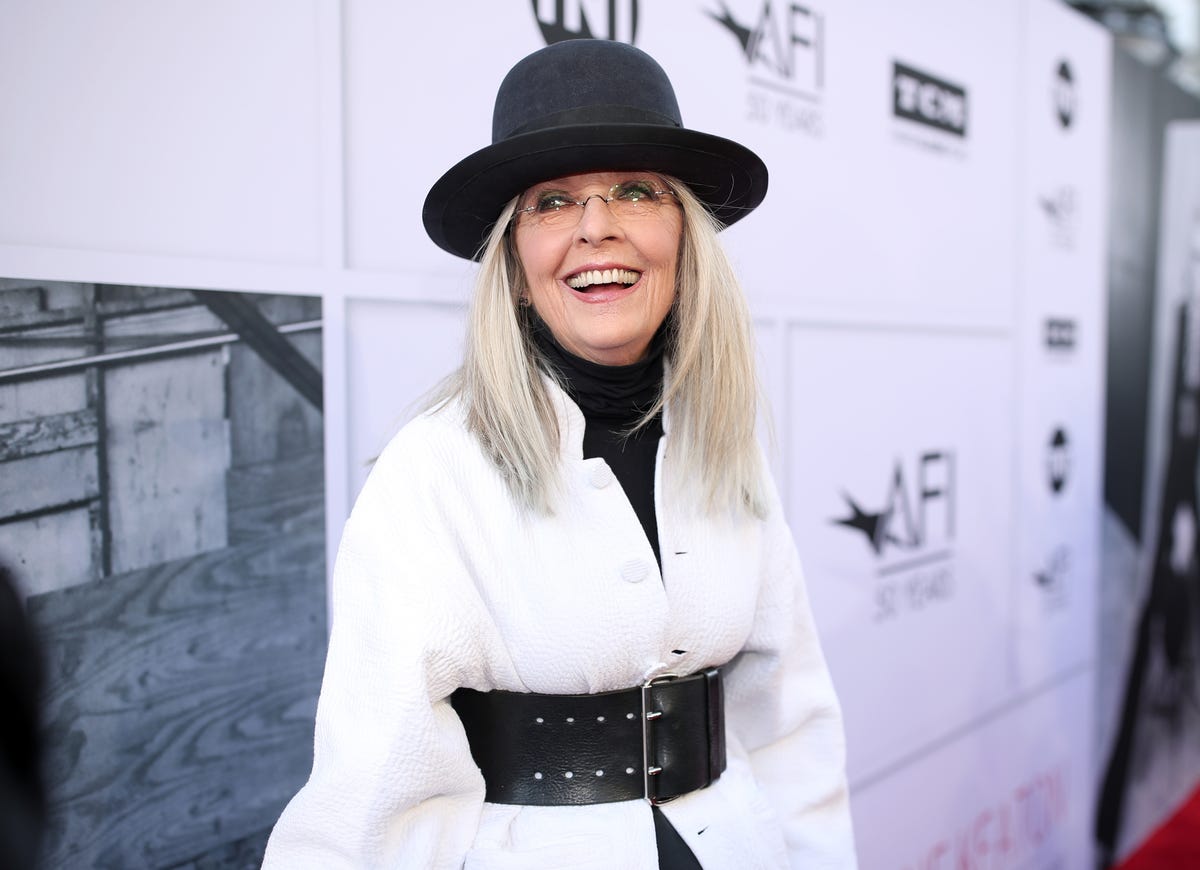 Diane Keaton's hat tutorial for lockdown hair will brighten your day