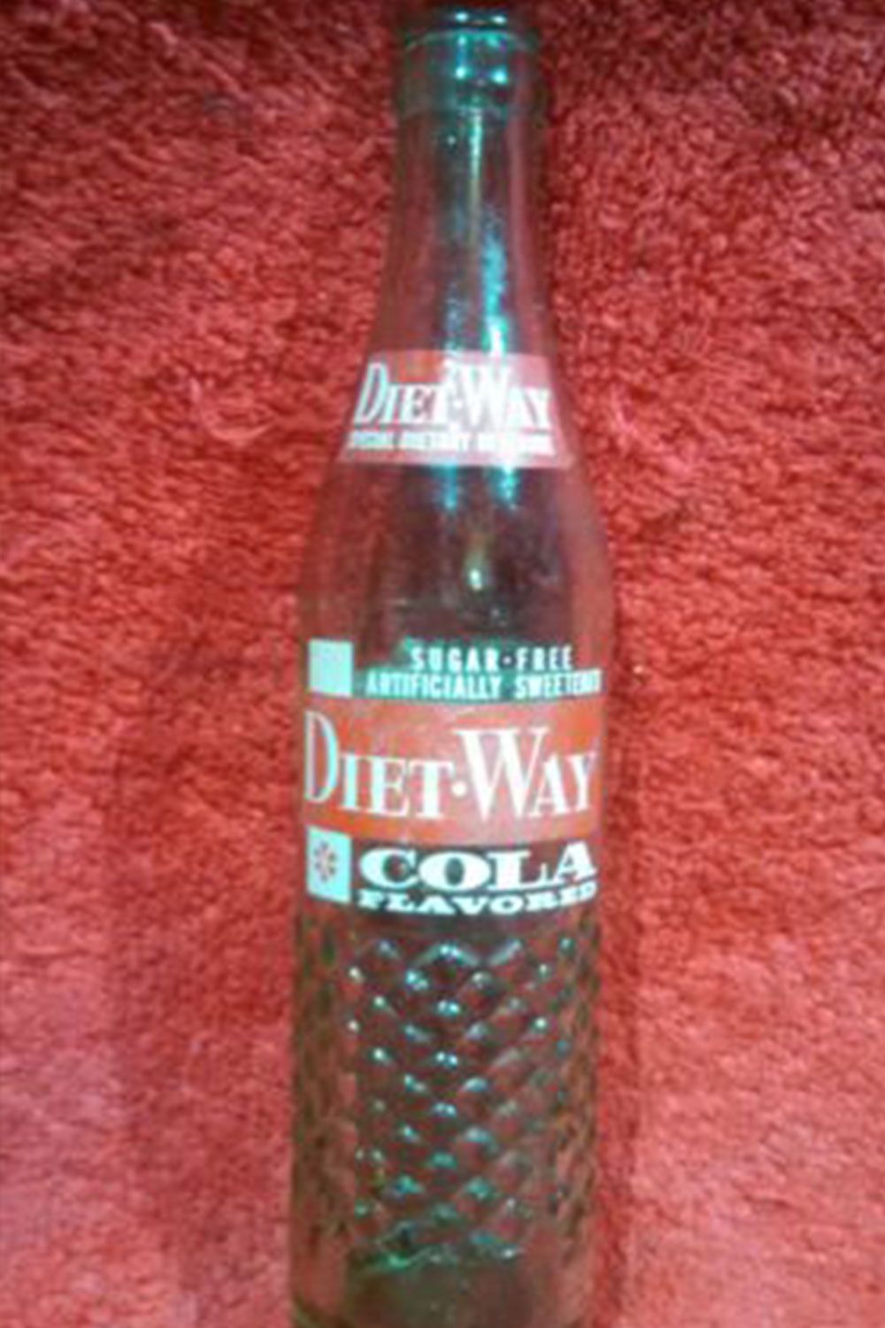 Vintage soda pop bottle carton DR PEPPER Sugar Free unused new old stock n-mint 