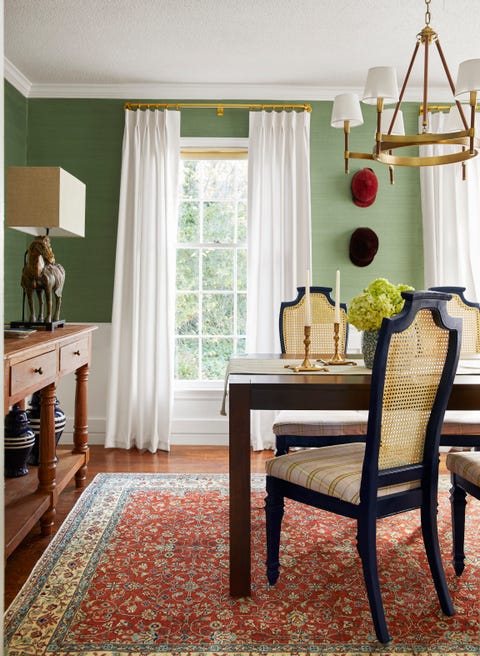 green dining room