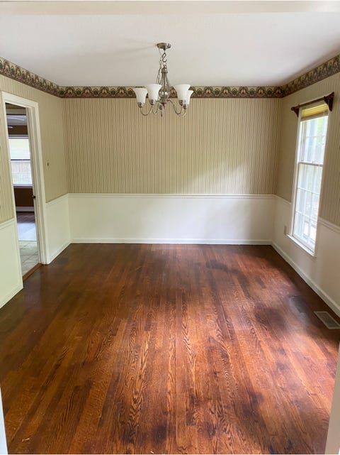 dining room before