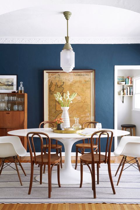 52 Best Dining Room Decorating Ideas, Dining Room Chair Color Ideas