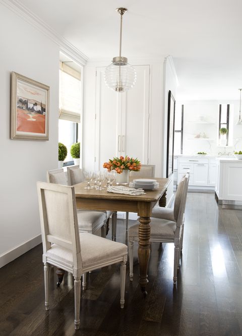 bleached dining table and chairs