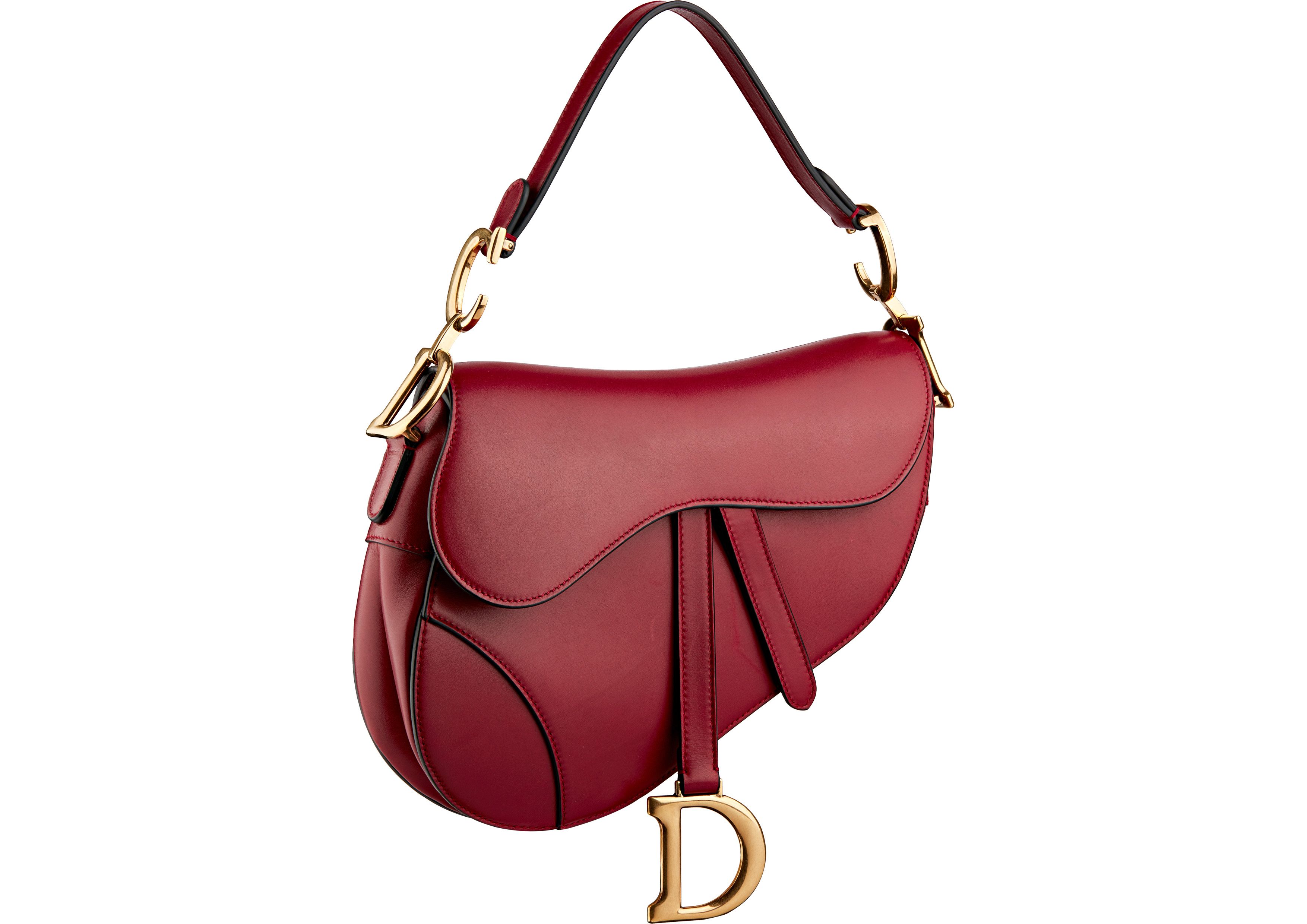 dior saddle red bag