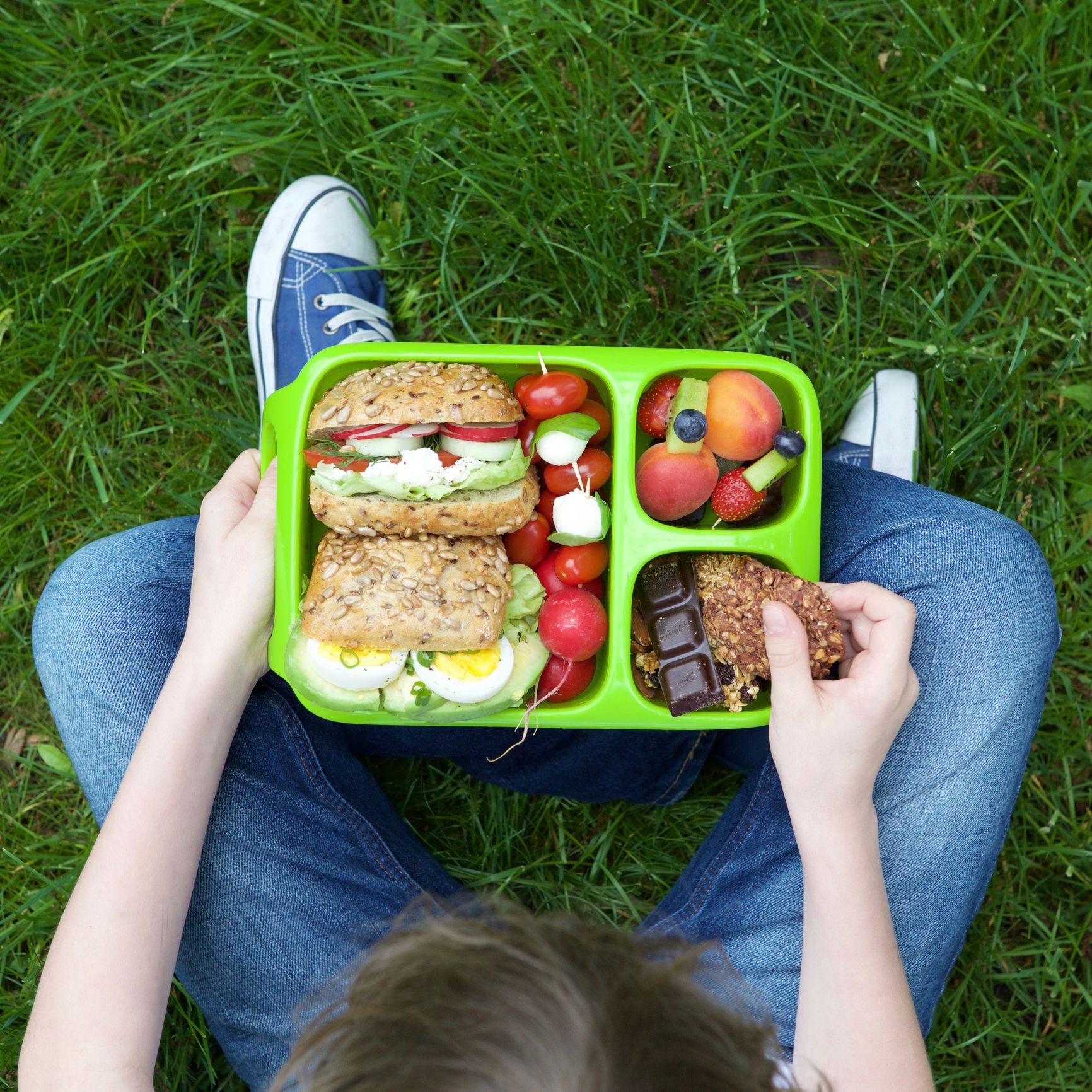 boys packed lunch bag