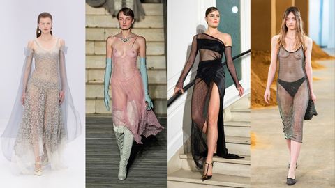Alessandra Ambrosio dares with a transparent dress