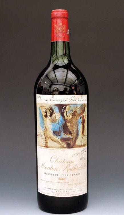 wine bottle label