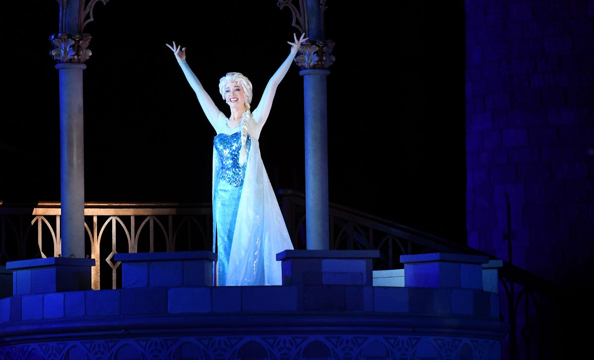 disney character of animation movie frozen queen elsa news photo