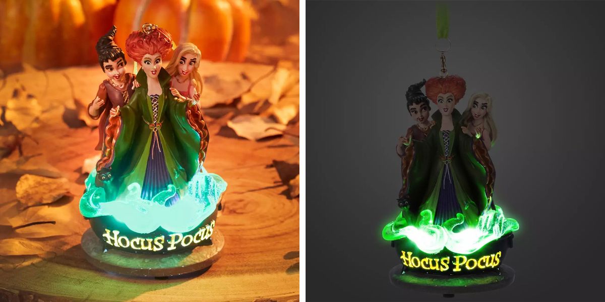 Disney’s New ‘Hocus Pocus’ Sanderson Sisters Ornament Lights Up and Plays Eerie Sounds