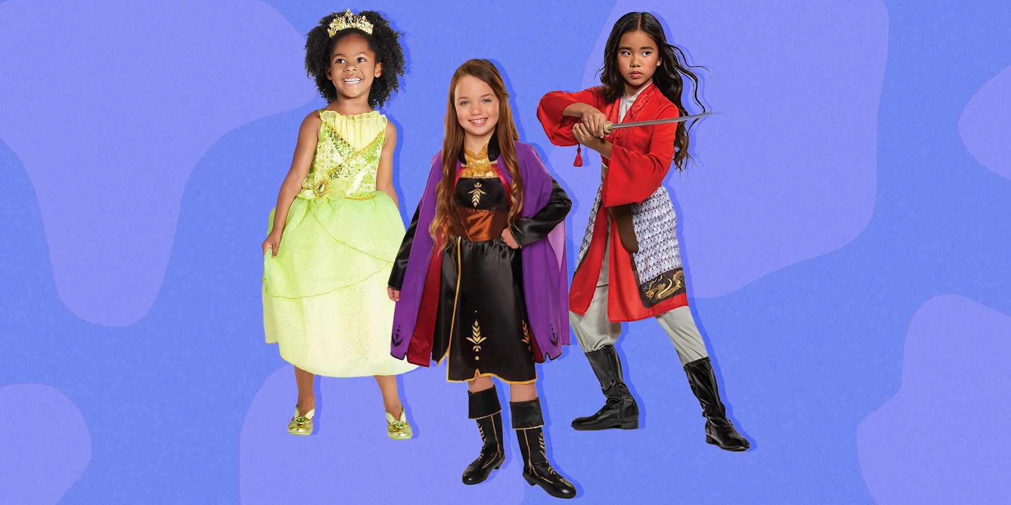 WonderBabe Girls Princess Costume Little Girls Fancy Party Birthday Dress up Halloween Outfit Kids Dress 