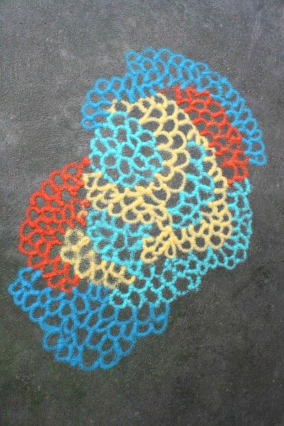 diy activites for kids  outdoor process art for kids using colored salt
