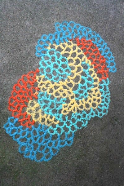 diy activites for kids  outdoor process art for kids using colored salt