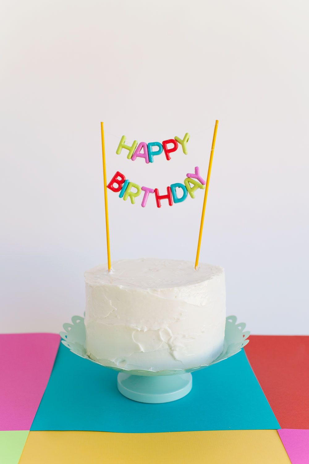 Happy Birthday Cake Topper Birthday Sign Birthday Party Decorations Birthday Party Centerpiece 