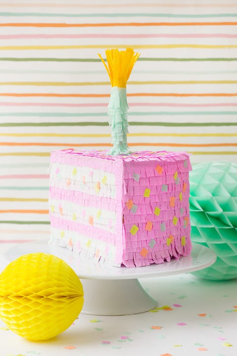 diy 生日装饰品 生日蛋糕 pinata