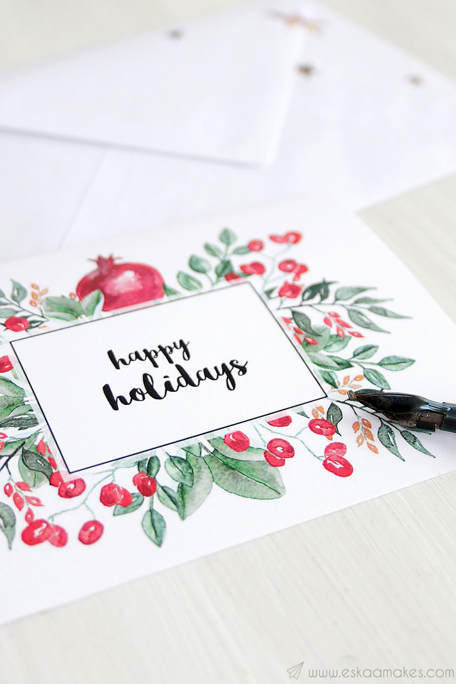 Modern Greeting Card Simple Holiday Card Christmas Card