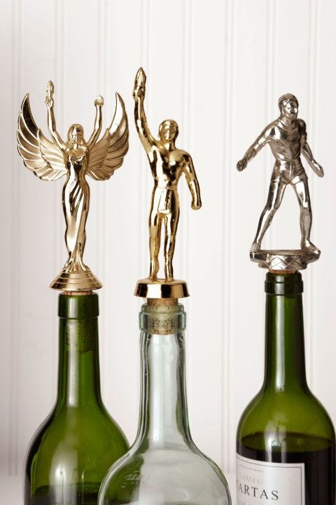 trophy bottle topper