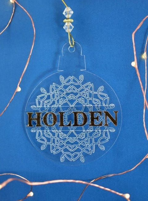 dıƴ chrıstmas ornaments engraved ornaments