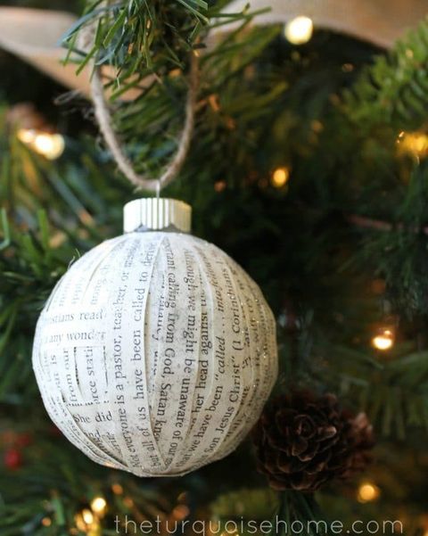 dıƴ chrıstmas ornaments papercovered ornaments