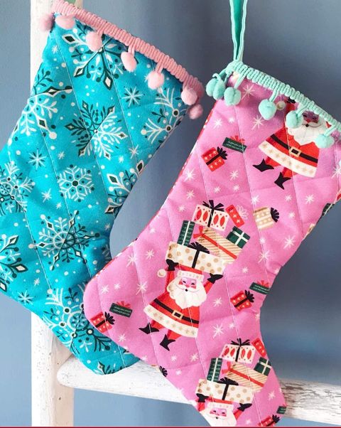 diy christmas stockings quilted