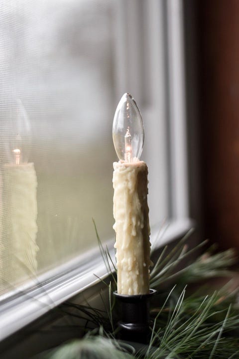 diy christmas window decorations candles