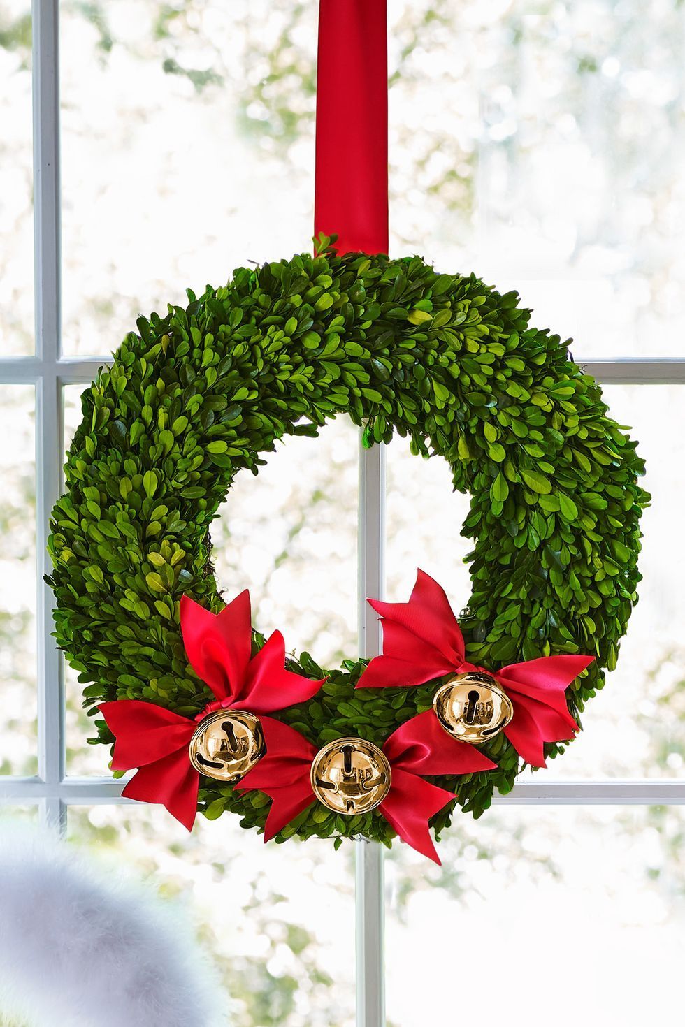 Mint green heart ornament small wreath