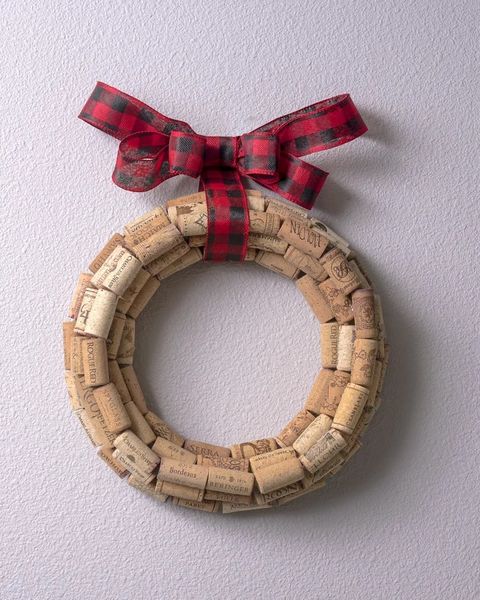 christmas wreaths wine cork wreath