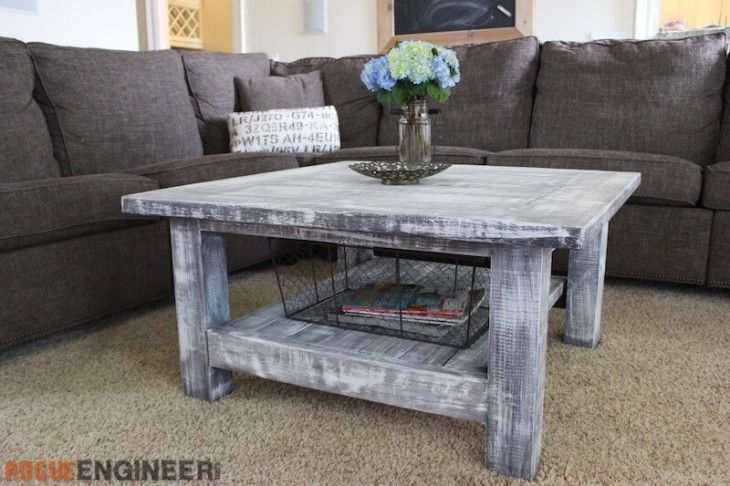 15 Diy Coffee Tables How To Make A, Rustic Coffee Tables For Small Spaces