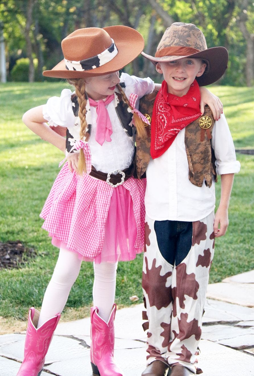 Morph Kids Cowgirl Costume For Girls Cow Girl Costume Kids Pink Western 