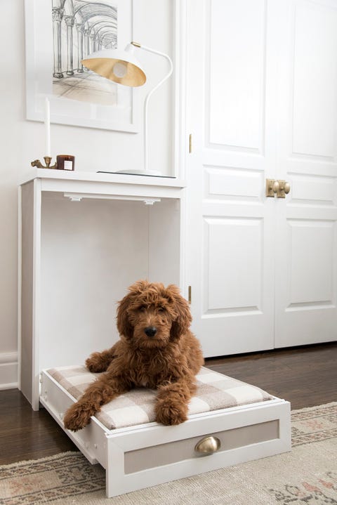 diy dog bed plaid