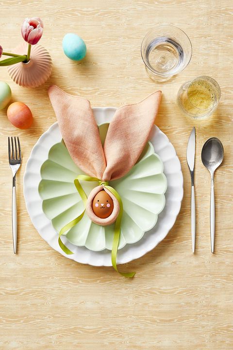 diy easter decorations bunny place setting