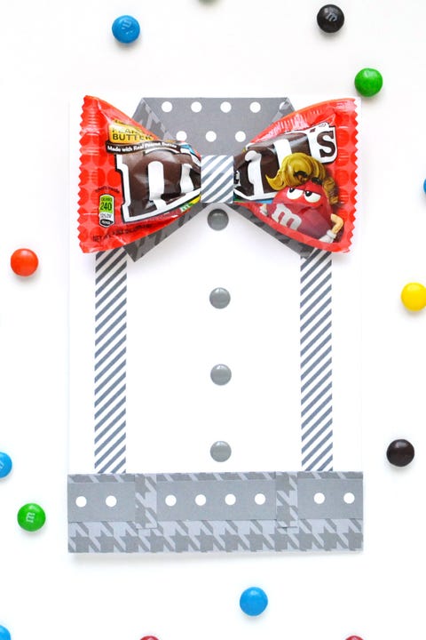 diy fathers day gifts - m&m bow tie card diy fathers day gifts mm bow tie card