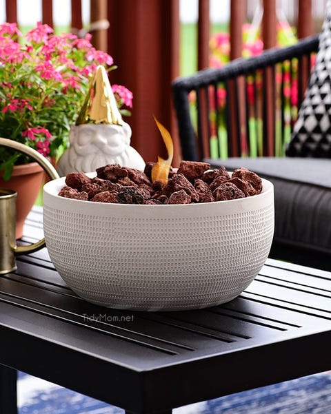 How To Make A Table Top Fire Pit Diy Tabletop Bowl Tutorial Diy Tabletop Fire Bowl Tutorial, Make Your Own Diy Tabletop Fire Pit