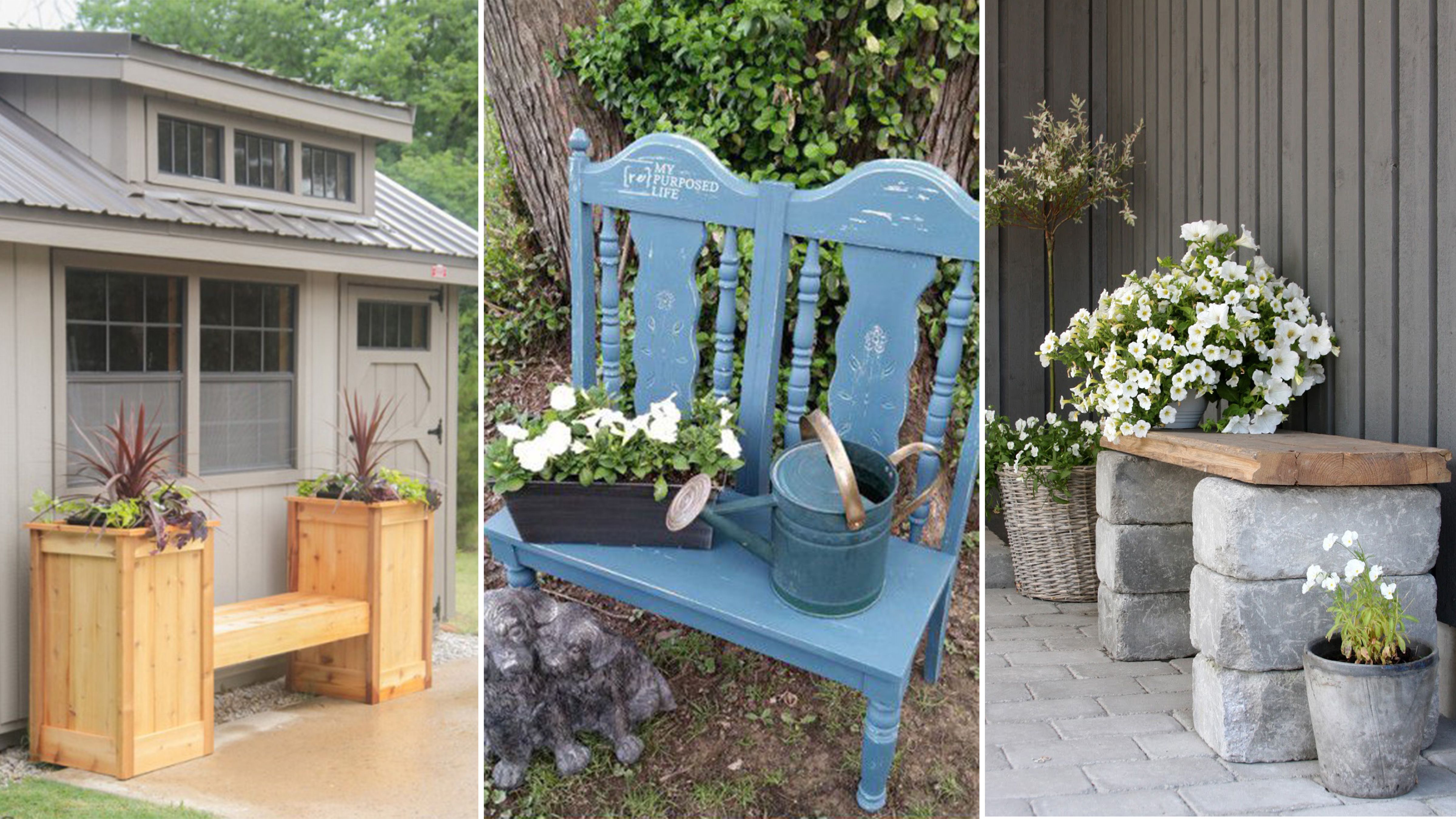 18 DIY Garden Bench Ideas Free Plans For Outdoor Benches