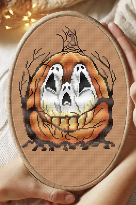 halloween embroidery pattern