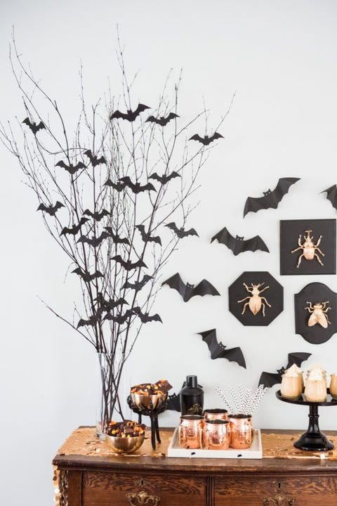 diy halloween dÃ©coration piÃ¨ce maÃ®tresse de branche