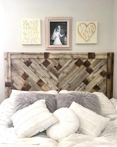 15 Diy Headboard Ideas How To Make A, How To Make Your Own Rustic Bed Frame With Wood