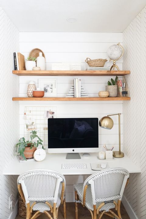 21 Diy Home Office Decor Ideas Best, Wall Shelving Ideas For Home Office