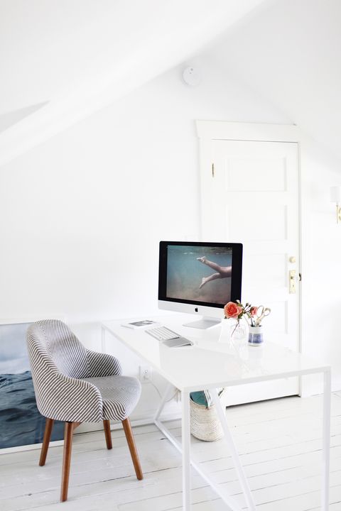 21 Diy Home Office Decor Ideas Best, White Desk Decor Ideas