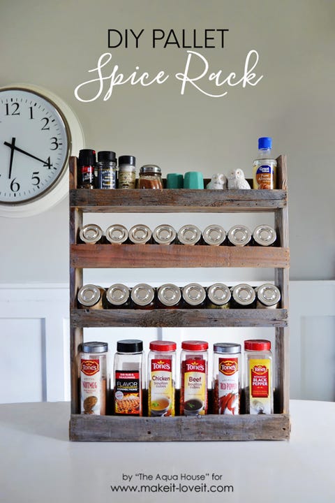 diy kitchen decor ideas diy pallet spice rack