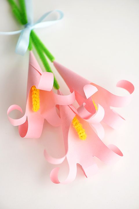 diy lilies mother's day crafts